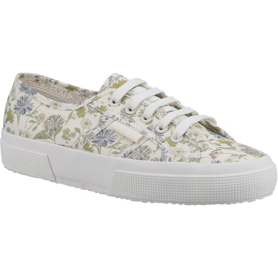 Superga 2750 Floral Print Cotton Damskor Vit/Floral Print Träningsskor - Image 1