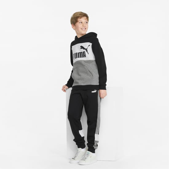PUMA Kids Boys Essentials+ Colourblock Youth Sweatpants Jogging Bottoms