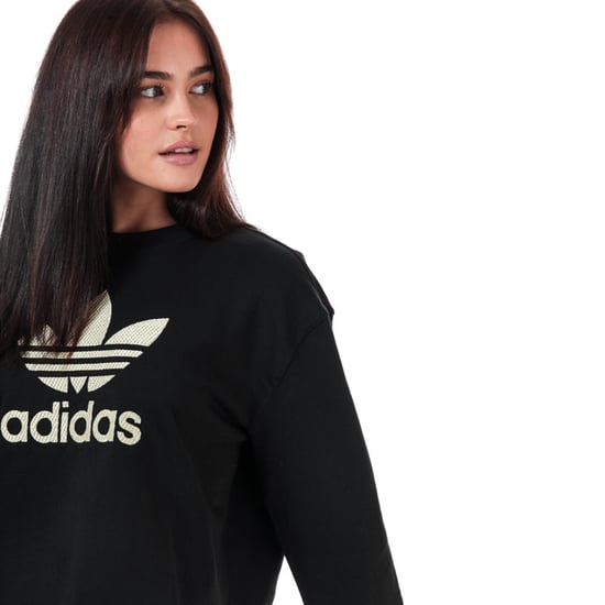 Women's adidas Originals Premium Crew Sweatshirt in Black - Image 5