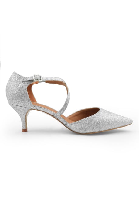 Wheres That From Womens 'Yardley' Low Kitten Heel With Crossover Strap