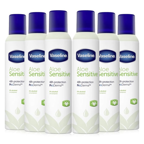 Vaseline Aloe Sensitive Anti-Perspirant for Women, Pack of 6, 250ml