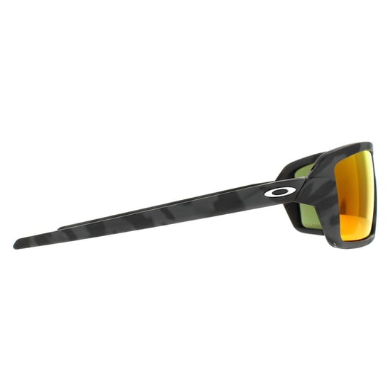 Oakley Wrap Mens Black Camo Prizm Ruby Cables