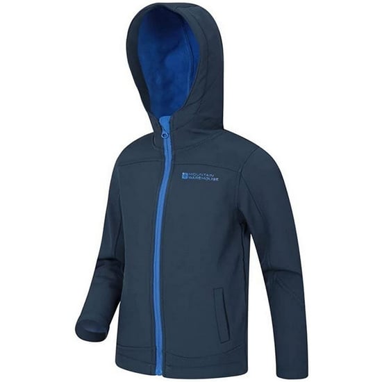 Mountain Warehouse Childrens/Kids Exodus Water Resistant Soft Shell Jacket (Navy)
