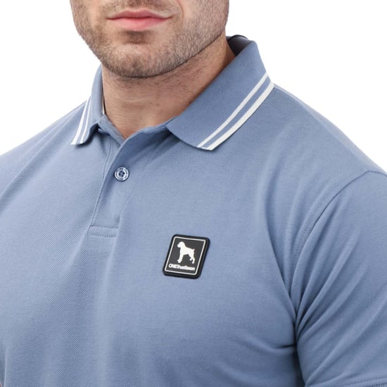 Men's One True Saxon Dixon Polo Shirt in Blue - Image 3