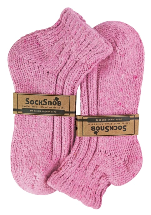 Sock Snob - Ankelstövelstrumpor i ullblandning för damer med tjocka ribbade strumpor - Image 2