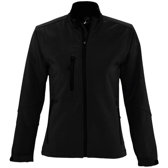 SOLS Dames/dames Roxy Soft Shell Jacket (ademend, winddicht en waterbestendig) (Zwart) - Image 1