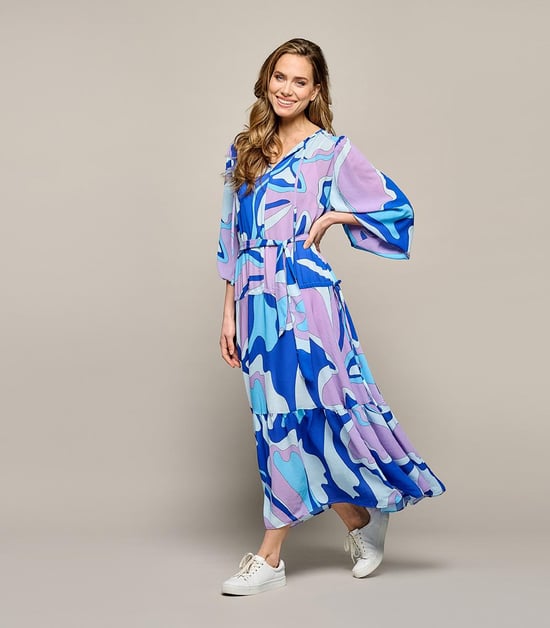 Alley Print Jurk Multi - Image 6