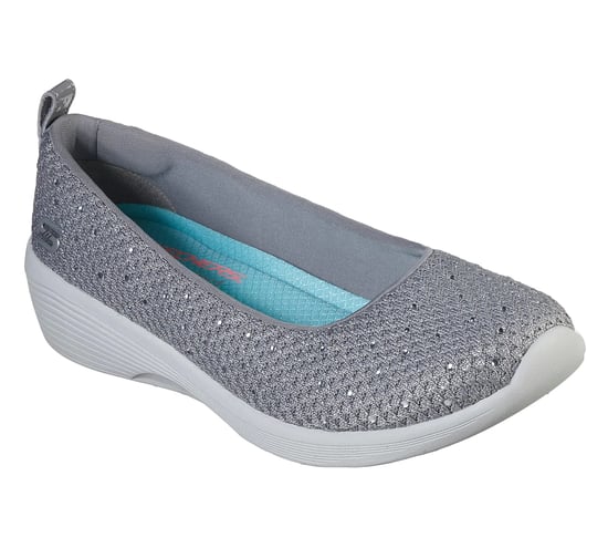 Skechers Arya Sweet Glitz Slip On Women’s Shoes In Grey