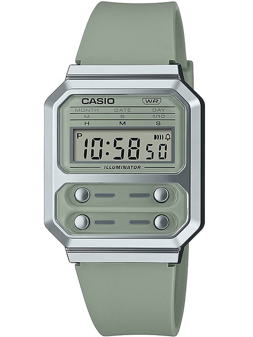 Casio Casio Collection Vintage Unisex's Green Watch A100WEF-3AEF