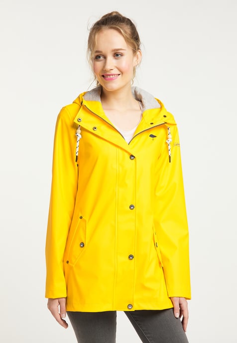 Schmuddelwedda rain jacket women yellow - Image 2