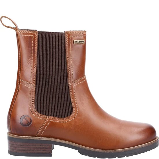 Cotswold Womens/Ladies Somerford Leather Chelsea Boots (Tan)