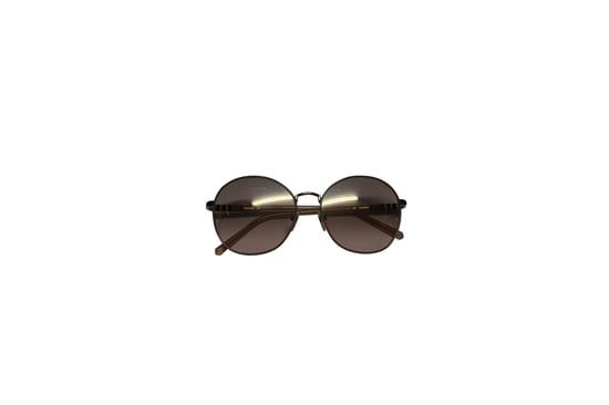 Burberry 3094 Gradient Round Sunglasses in Brown Metal - Image 3