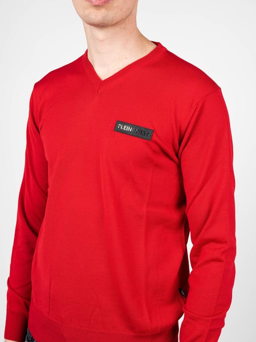 Plein Sport Pullover Merino Men's Red - Image 5
