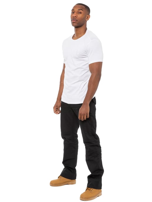 Enzo | Heren Zwarte Coated Denim Jeans - Image 5