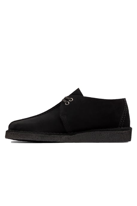 Clarks Originals Desert Trek Casual Shoe Black Suede - Image 3