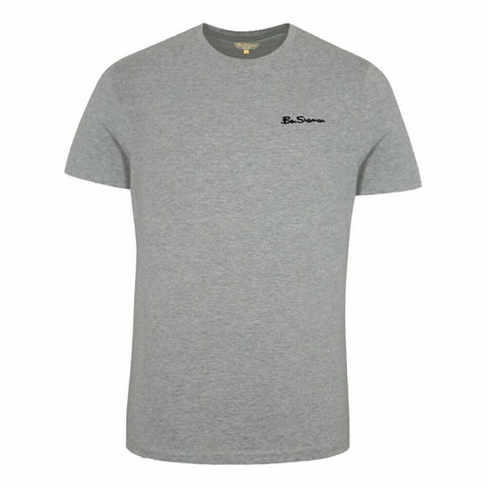 Ben Sherman Plain Mens Light Grey T-Shirt