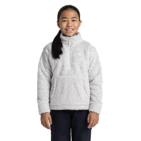Craghoppers Girls Laune Half Zip Hooded Borg Fleece Jacket