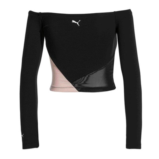 Puma Rive Gauche Off Shoulder Womens Top Black Colourblock 578445 01