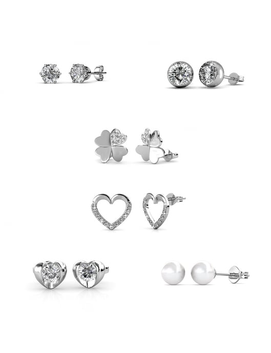 Heart Advent Calendar - 14 Jewels - Silver and Crystal - Image 4
