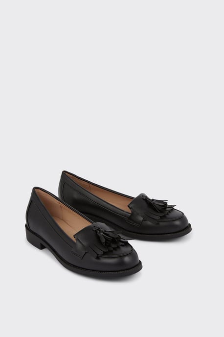 Wide Fit Leigh Fringe Loafers - Image 3