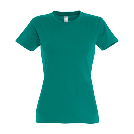 SOLS Dames/dames Imperial Heavy Short Sleeve T-Shirt (Smaragd) - Image 2