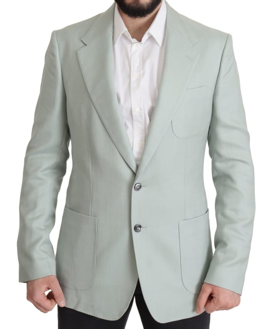 Dolce & Gabbana Green Cashmere Men's Blazer Men's Jacket - Image 1