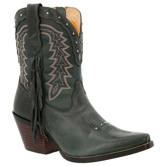 Durango Crush Bootie Leather Vrouwen Laarzen Saddle Brown/Denim Blue - Image 1