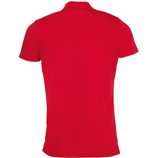 SOLS Heren Performer korte mouw Pique Polo Shirt (Rood) - Image 2
