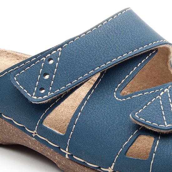 Confortable wedge sandal Montevita in Blue