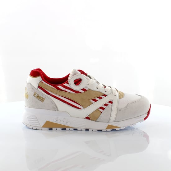 Diadora Repubbliche Marinare N9000 MII Mens White/Red Trainers - Image 1