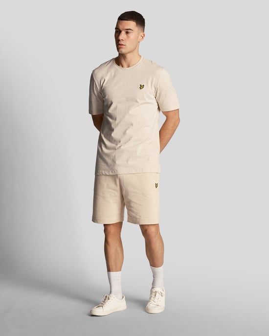 Lyle & Scott Chunky Slub T-Shirt i beige för herr - Image 5