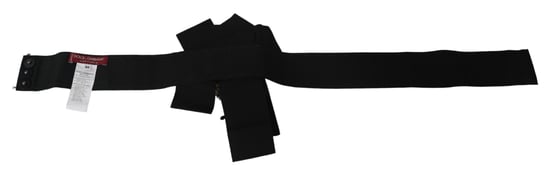 Dolce & Gabbana Kvinnors Svart Kristallbrosch Bred Wai SATORIA Bälte - Image 5