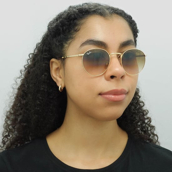 Ray-Ban Round Unisex Gold Brown Gradient RB3637 New Round
