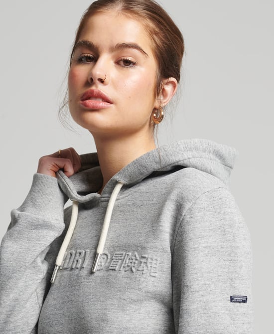 Superdry Vintage Corporate Logo Marl Hoodie
