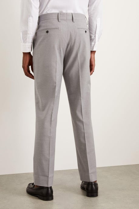 Tailored Fit Light Grey Essential Suit Trousers