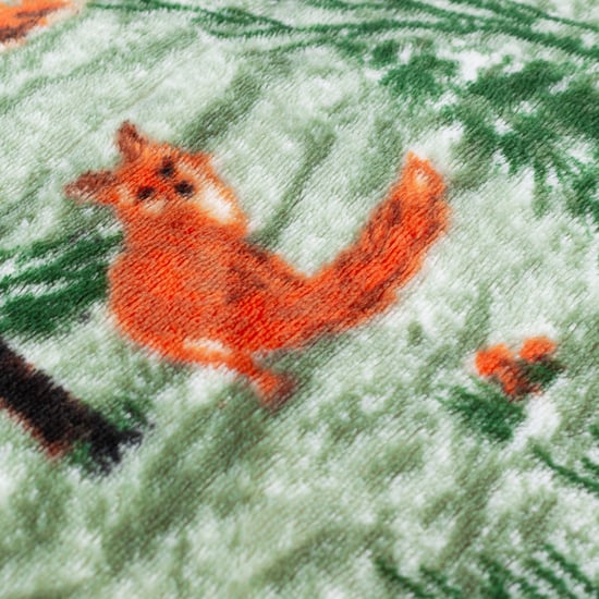 furn. Lodge Wood Sherpa Fleece Throw - Image 4