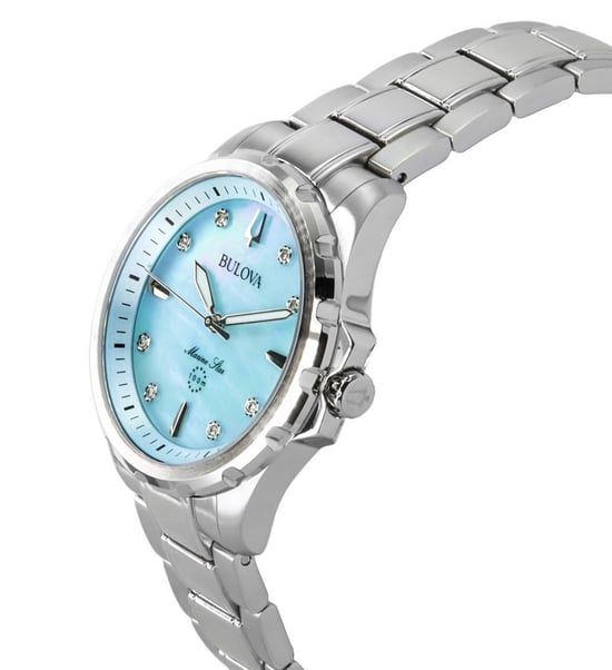 Bulova Marine Star Dames Horloge Zilverkleurig 96P248 - Image 3