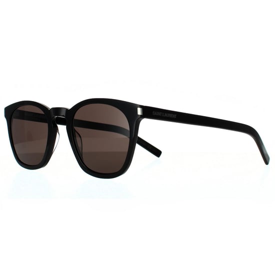 Saint Laurent Square Unisex Black  Grey  Sunglasses