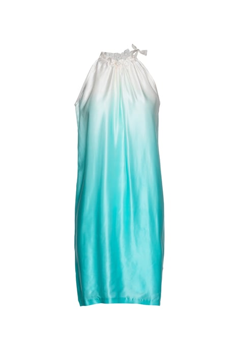 Halter Neck Two-Tone Dress