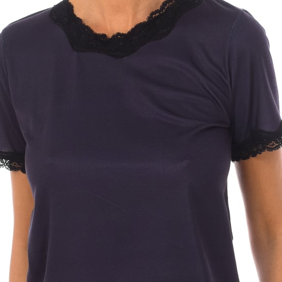 Women's short-sleeved round neck pajamas 1202