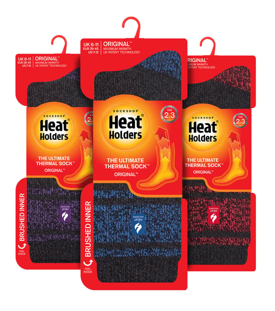 HEAT HOLDERS - 3-pack Multipack Isolerade termosockor för herrar för vintern - Dublin - Image 2