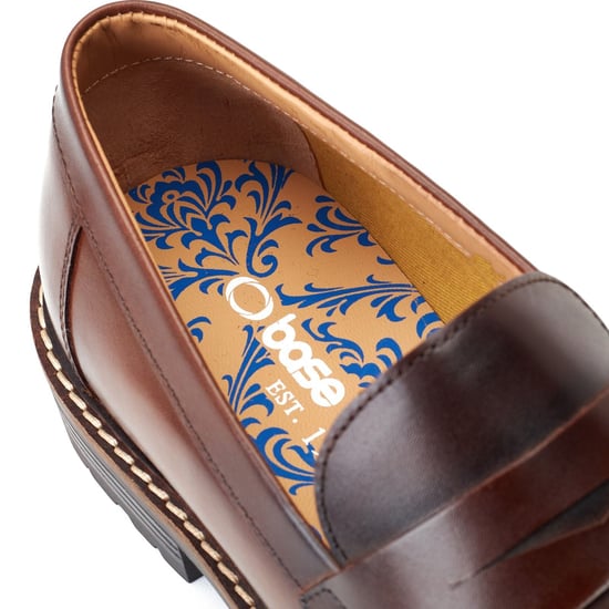 Base London Ivey Leder Heren Boombruin Loafers - Image 6
