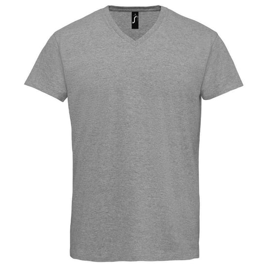 SOLS Unisex Adult Imperial V Neck T-Shirt (Grey Marl) - Image 1