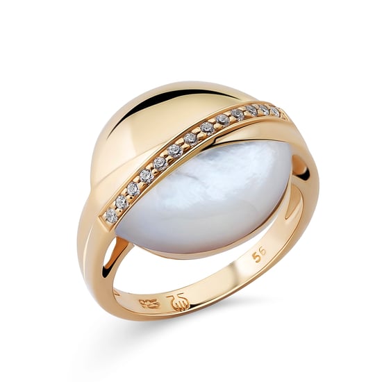 Orphelia Dames 925 Sterling Zilveren Ring - Goud ZR-7506/G - Image 1
