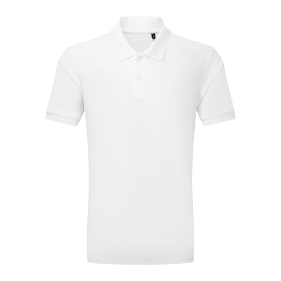 Asquith & Fox Mens Glacier Tech Polo Shirt (White) - Image 1