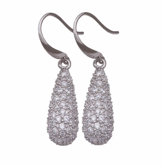 Orphelia Women's 925 Sterling Silver Drop Earrings - Silver ZO-5885