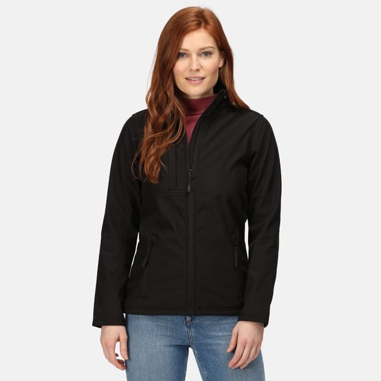 Regatta Womens/Ladies Octagon II Waterproof Soft Shell Jacket (Black/Black)