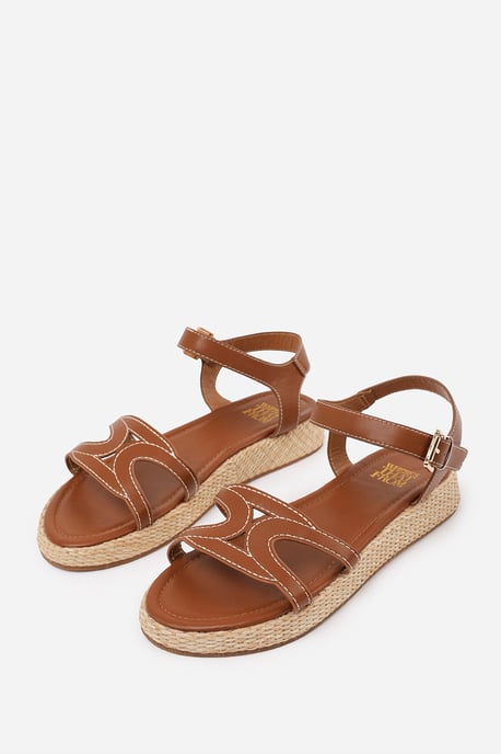 Wheres That From Womens 'Julia' Flatform Sandal With Stylish Cut Strap Detail - Image 3