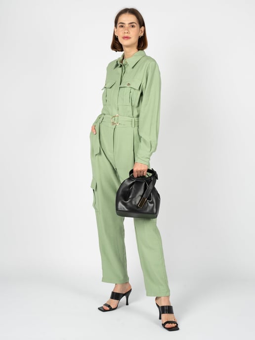 Silvian Heach Jumpsuit Woman's Green - Image 5