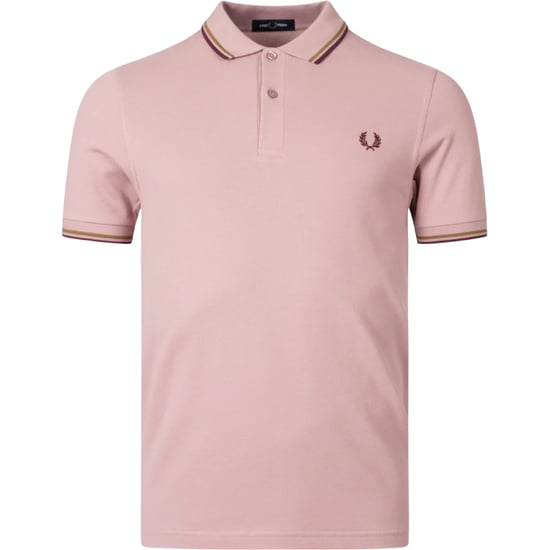 Fred Perry M3600 Twin Tipped Polo Shirt Dusty Rose